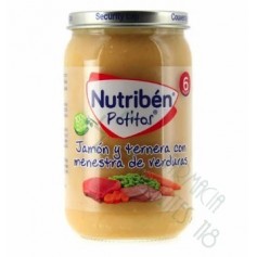 NUTRIBEN JAMON Y TERNERA CON MENESTRA DE VERDURAS POTITO 235 G